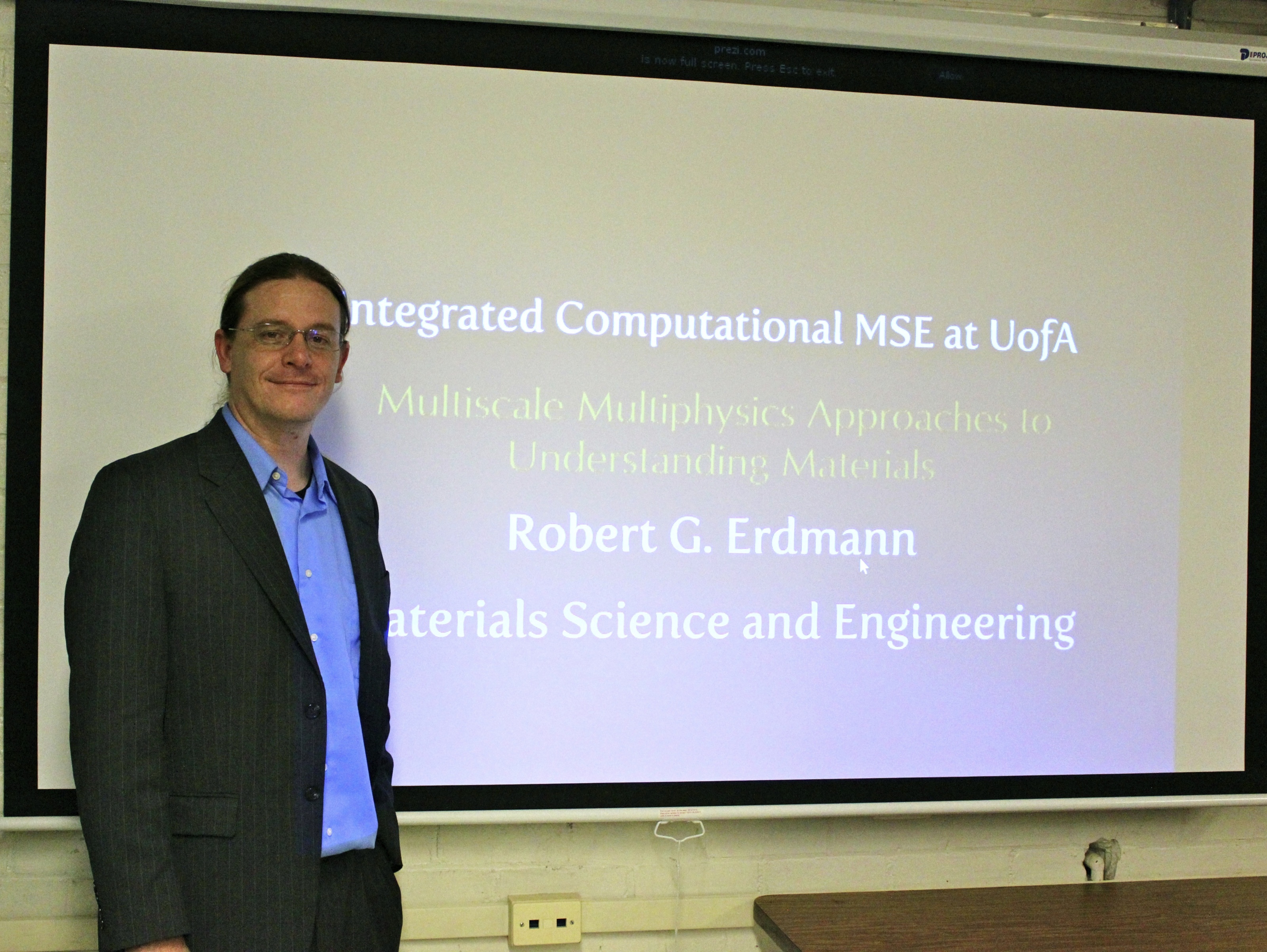MSE Prof. Robert Erdmann currently a Fellow-in-Residence at NIAS in the ...