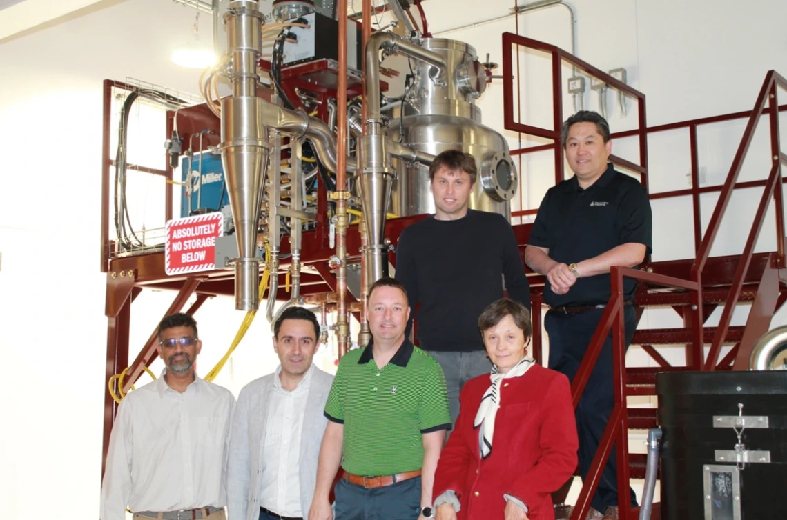 The Mach-X research team. (Front row, from left) Krishna Muralidharan, Kavan Hazeli, Andrew Wessman and Oana Cazacu. (Back row, from left) Benoit Revil-Baudard and Sammy Tin.