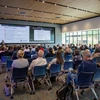 Tomás Díaz de la Rubia, U of A senior vice president for research and partnerships, delivers remarks at the May 12 pitch event for the Big Idea Challenge. Six teams, all made up of experts from across campus, have been chosen as the challenge's inaugural awardees.