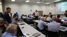A gathering of stakeholders for I-Corps, one of Tech Launch Arizona's programs to prepare startup teams for success.