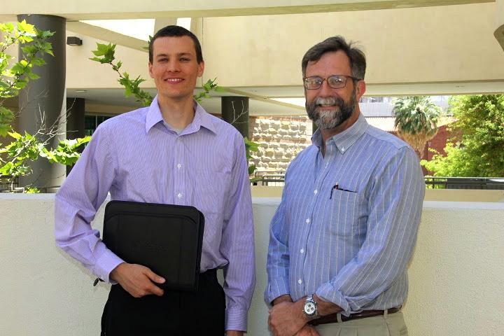 Ph.D. candidate Russell Beal & Prof. B.G. Potter